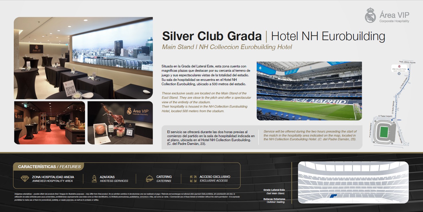 Entradas Real Madrid Silver Club Grada